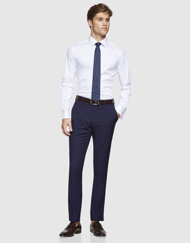 Oxford - White French Cuff Travel Shirt