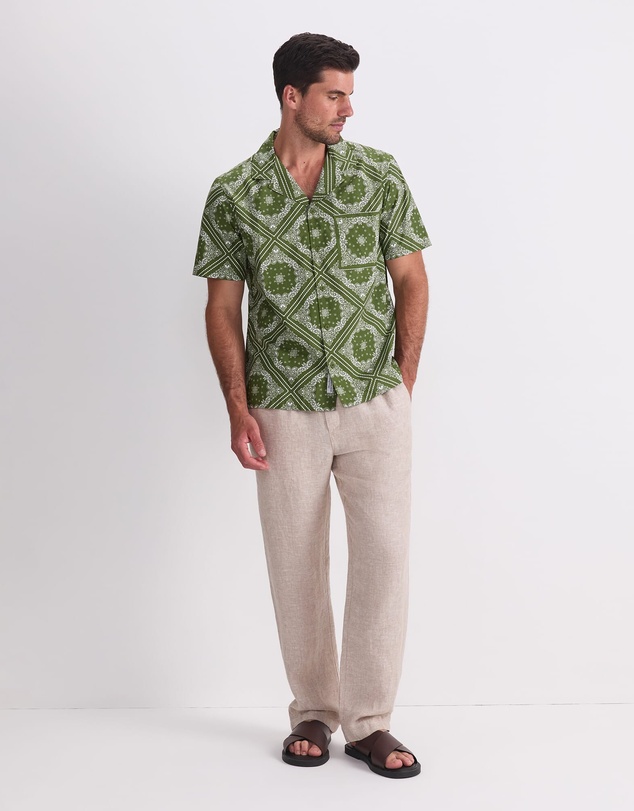 Sportscraft - Bandana Short Sleeve Resort Shirt