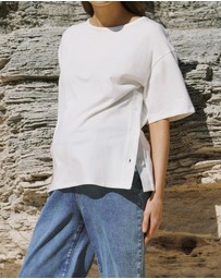 Soon Maternity - Luna Button Cotton Top