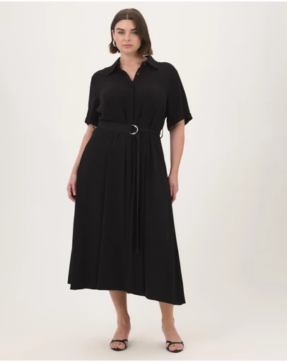 Atmos&Here Curvy - Harriet Viscose Shirt Dress