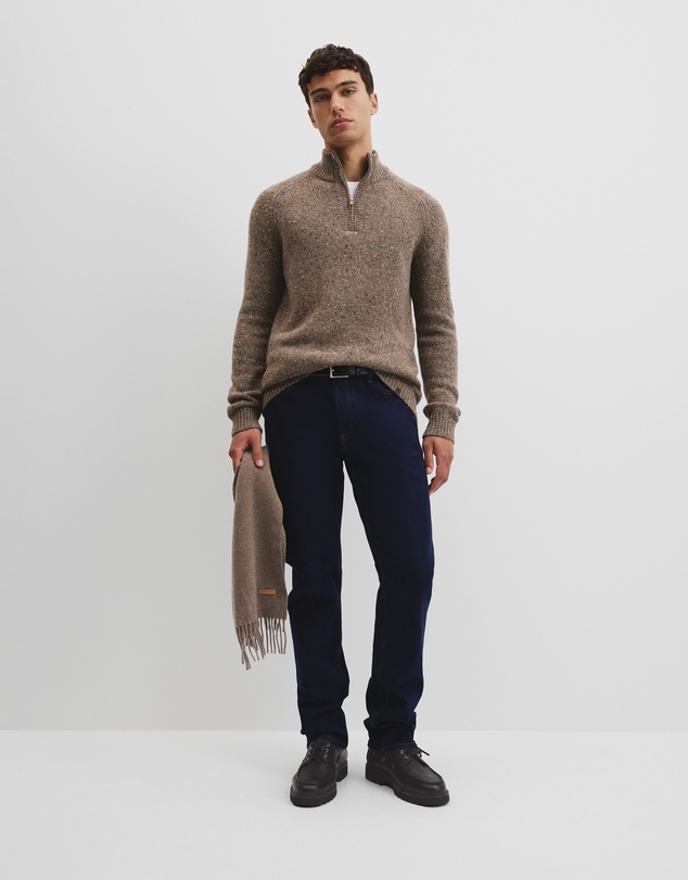 Country Road - Merino Nep Quarter Zip Knit