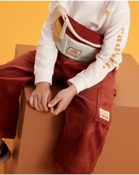 Banabae - Corduroy Carpenter Multi Pocket Pant - Cherry