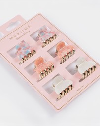 Mestige - Sunsets and Dreams Mini Acetate Claw Hair Clip - 6 Pack