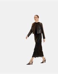 Cynthia Rowley - Winona Leather Crop Jacket
