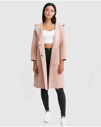 Belle & Bloom - Walk This Way Wool Blend Hooded Coat