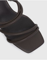 Betts - Hallie Low Wooden Block Heel Mules