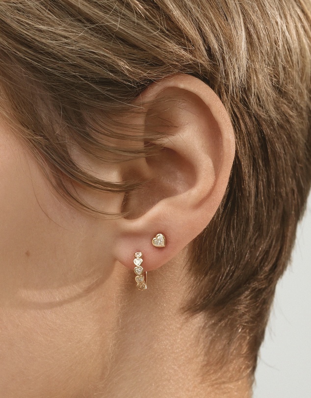 SAINT VALENTINE - True Love Flatback Studs - Gold