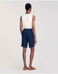 Sandro - Micropleated Shorts