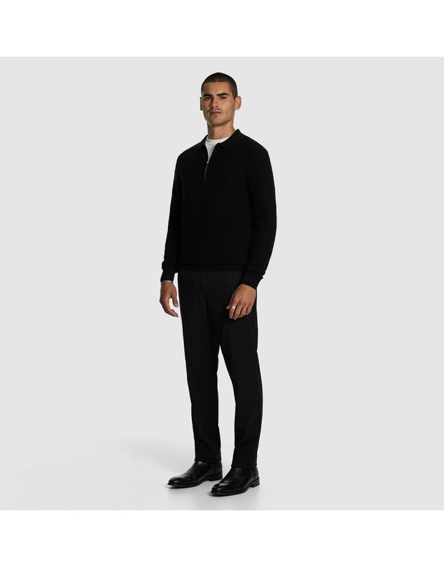 yd. - Angus Long Sleeve Polo Knit Jumper
