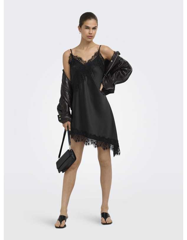 ONLY - Indona Satin Lace Dress
