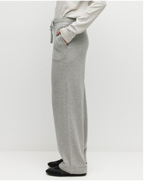 JH Lounge - JHL Wide Trackpant (Cotton Cashmere) Grey Marle