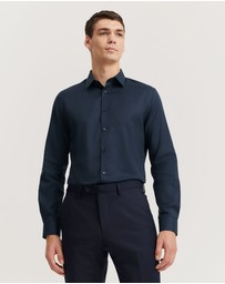 Country Road - Slim Fit Textured Travel Shirt
