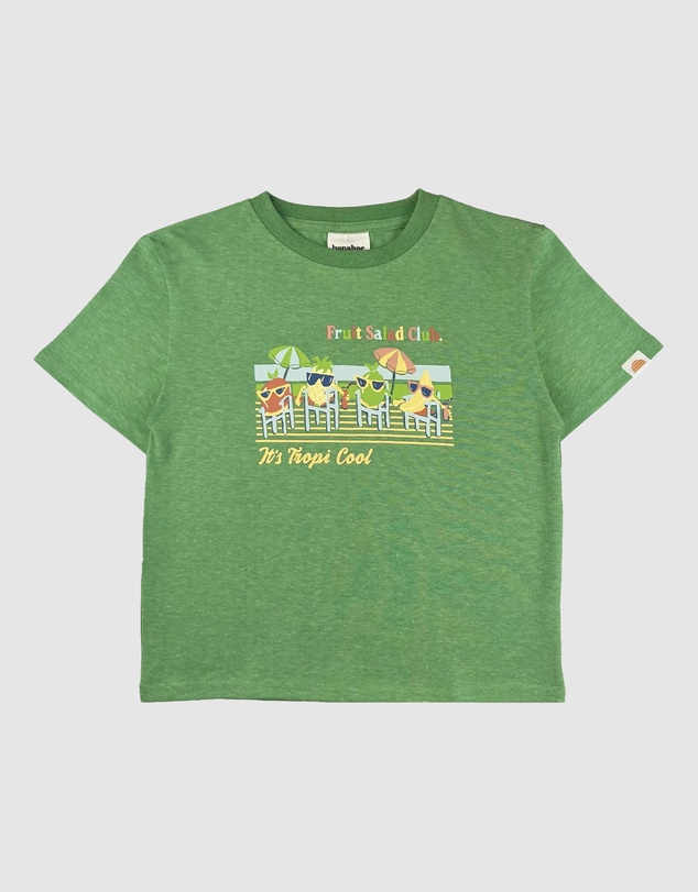 Banabae - Fruit Salad Club Hemp Kids Tee - Apple Green