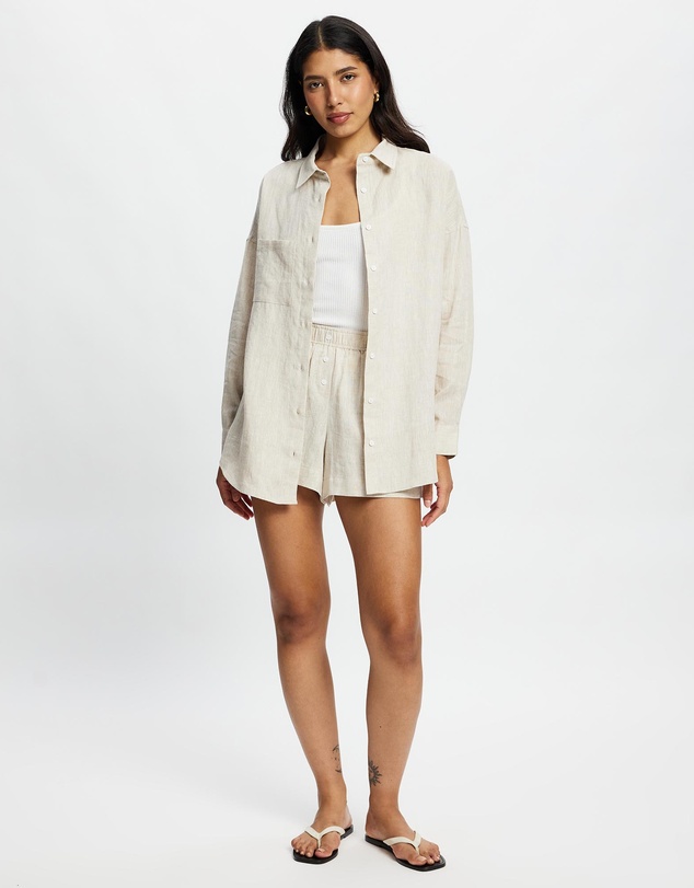 White By FTL - Nami Linen Shirt