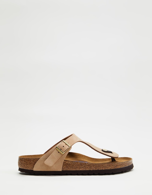Birkenstock - Gizeh Soft Footbed Nubuck Leather Regular - Women's