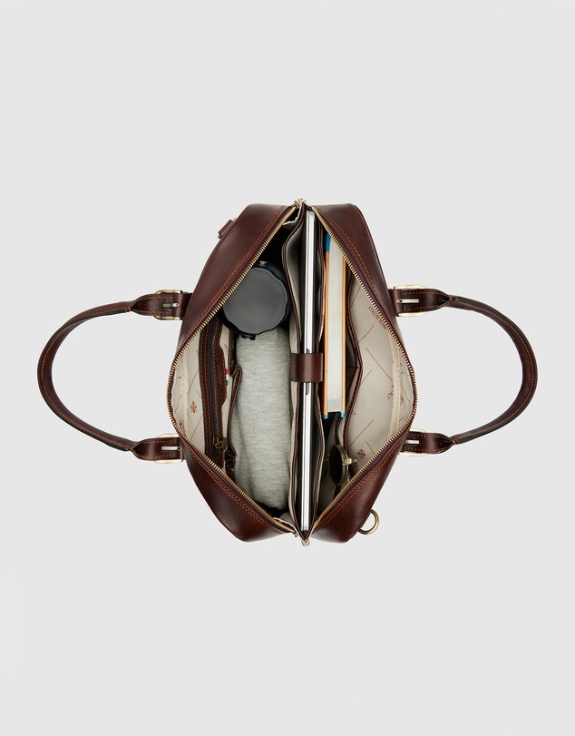 Republic of Florence - The Madrid Matt Choc Laptop Case