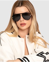 Belle & Bloom - Royal Aviator Sunglasses - Black