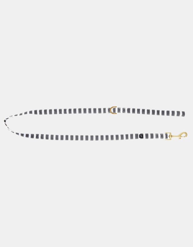 Mog & Bone - Classic Hemp Lead - Charcoal Hamptons Stripe