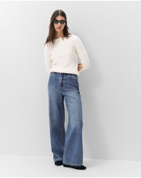 UNISON - Wool Henley Knit