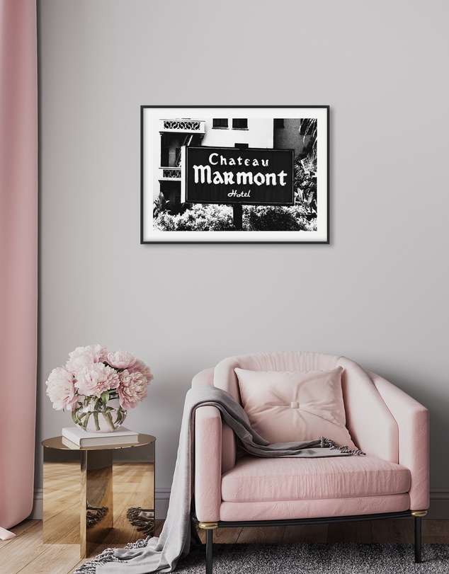 Olive et Oriel - Chateau Marmont Art Print