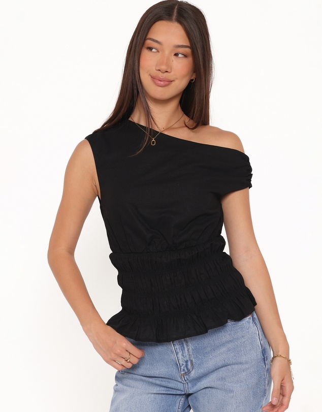 Petal & Pup - Lia Off Shoulder Top - Black