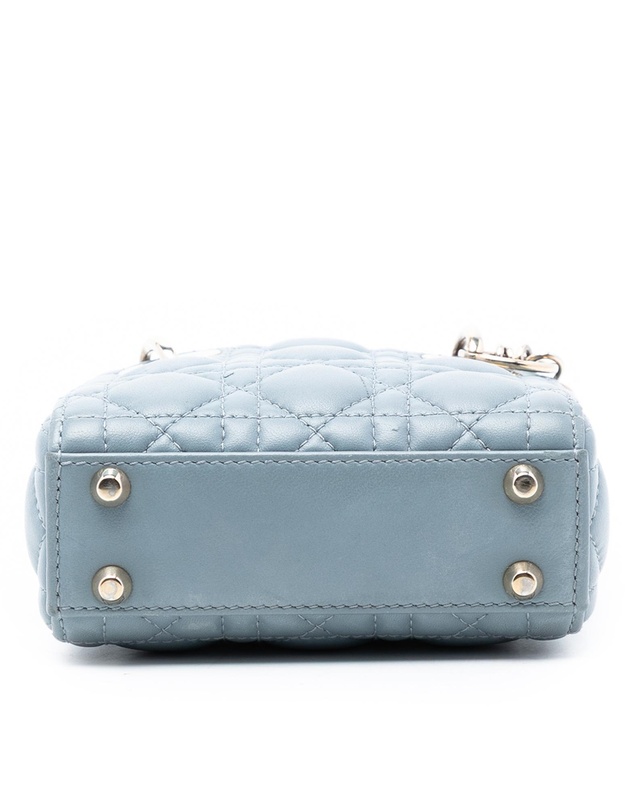 Pre-Loved by Azura Reborn - Pre-Loved Micro Lambskin Cannage Lady Dior