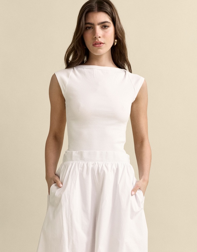 MVN - Cotton Midi Skirt