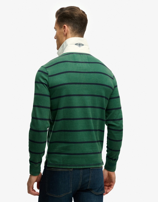Superdry - Double Emblem Stripe Rugby