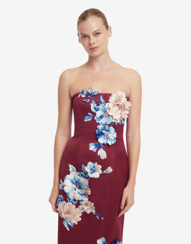 LEO LIN - Rayna Embroidered Maxi Dress