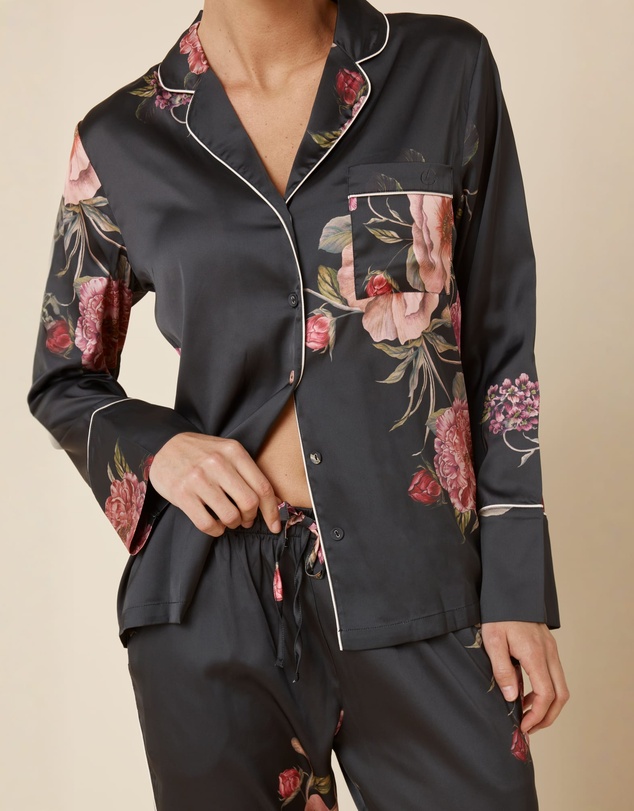 Gingerlilly - Ruby Floral Satin PJ set