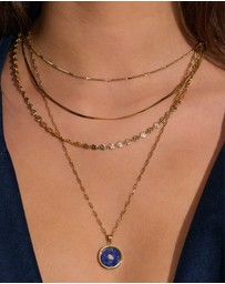 Arms Of Eve - Koda Gold Necklace - Lapis