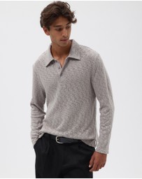 AERE - Organic Cotton Slub Rugby Polo