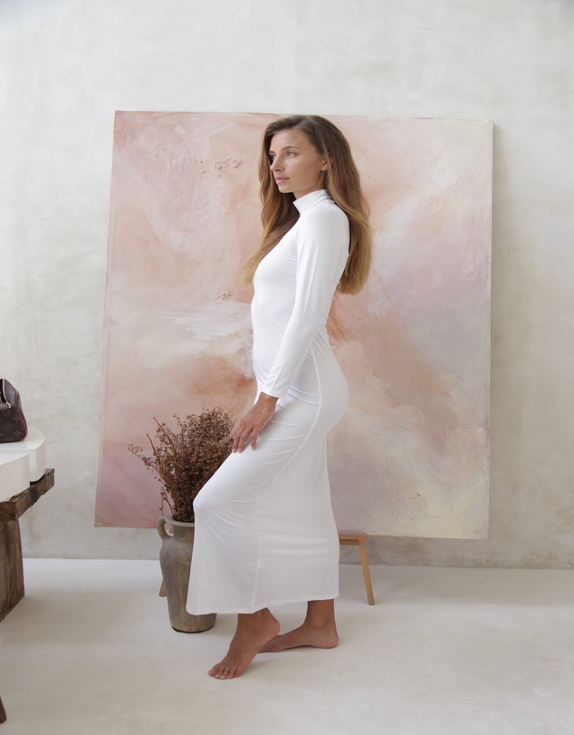 Mod Squad - Luxe Long Sleeve Slip Dress Base Layer