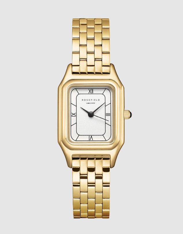 Rosefield - Ivy White Gold-Tone Bracelet Watch