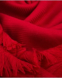 Ozwear Connection Uggs - Ugg Fringed Check Wool Scarf Tomato