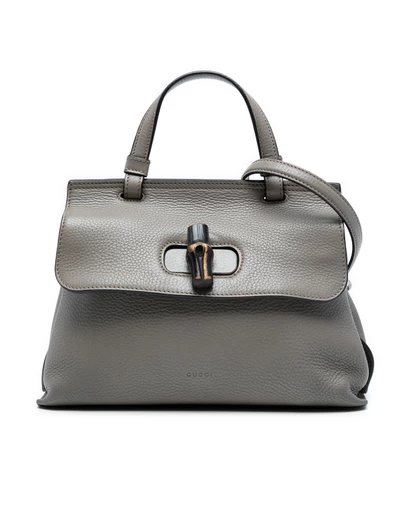 Pre-Loved by Azura Reborn - Pre-Loved Small Leather Bamboo Daily Satchel