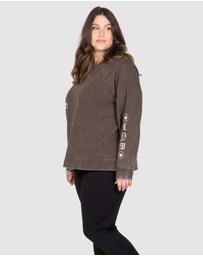 Love Your Wardrobe - LYW & Co Multi Print Sweat Top