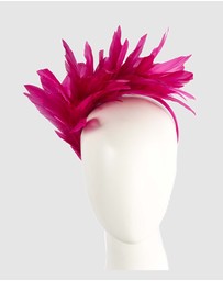 Max Alexander - Modern Fuchsia Racing Fascinator