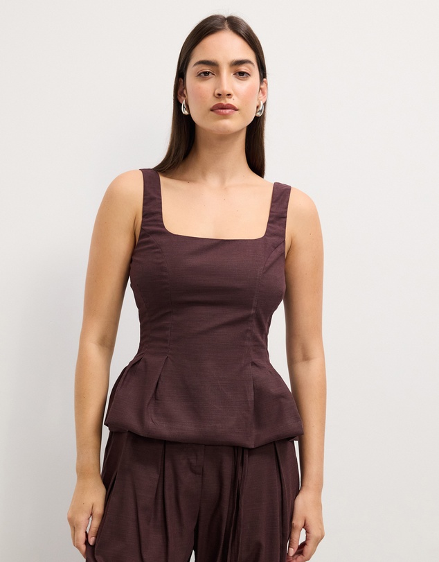 The Fated - Camille Square Neck Top