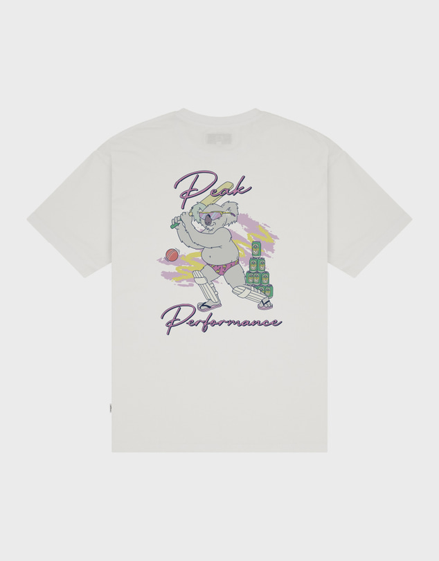 Budgy Smuggler - Lightweight White Tee with Peak Performance