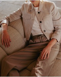 IDA+S - Elia Cropped Linen Jacket