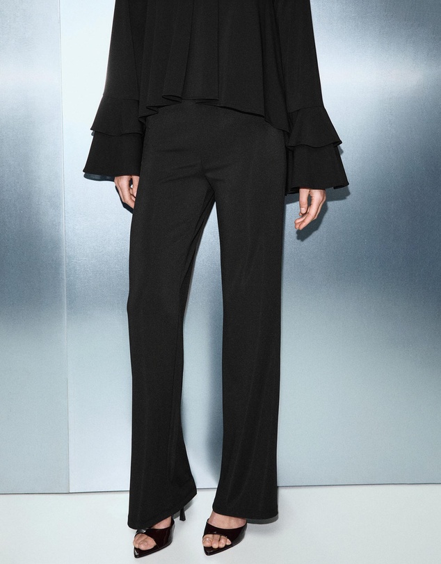 M.N.G - Straight-Fit Trousers With Elastic Waist