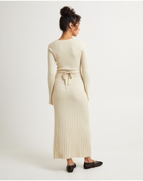 Subtitled - Sophie Long Sleeve Rib Knit Dress