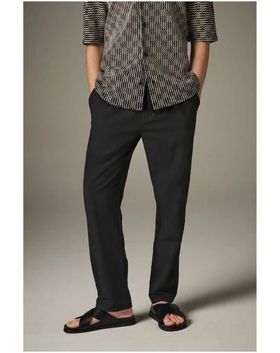 NEXT - Linen Cotton Chino Trousers Regular Fit