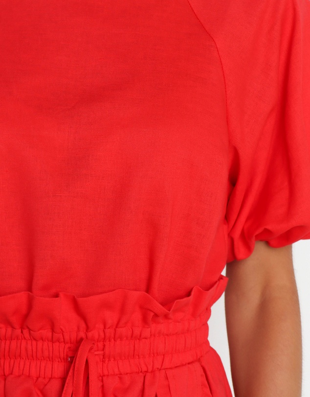 Petal & Pup - Chelsey Linen Set - Red