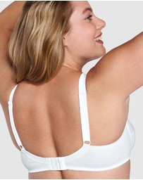 Naturana - Wirefree Ribbed Pure Cotton Bra