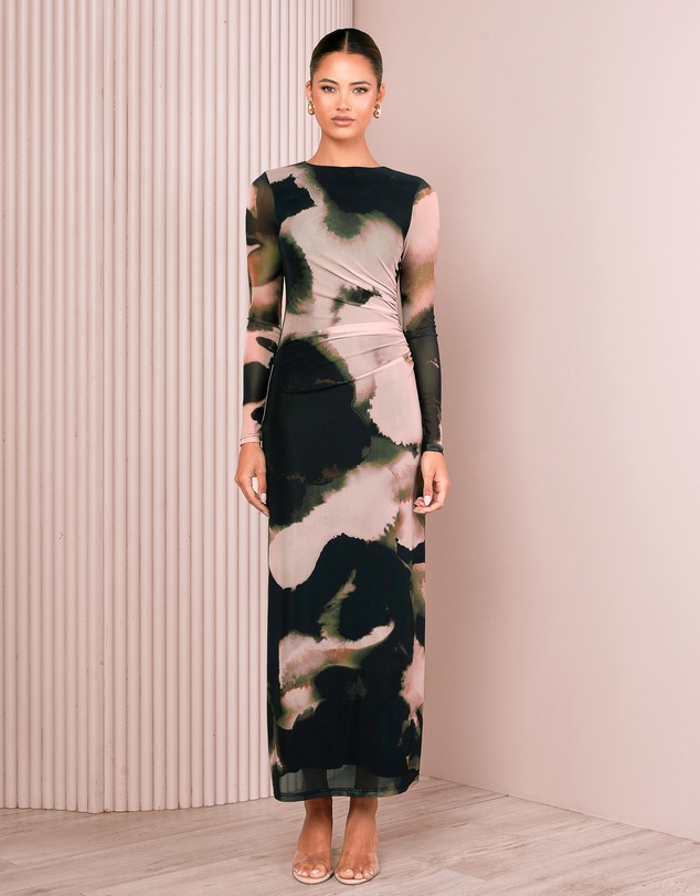 Azzurielle - Nilos Long Sleeve Maxi Dress