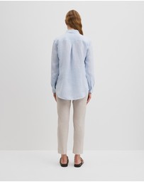 Country Road - Organically Grown Linen Stripe Shirt