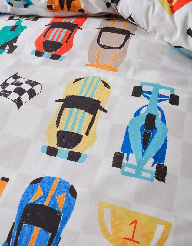 Linen House Kids - Pit Stop Quilt Cover Set