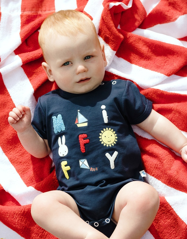 Kynd Baby - Miffy Short Sleeve Bodysuit in Navy